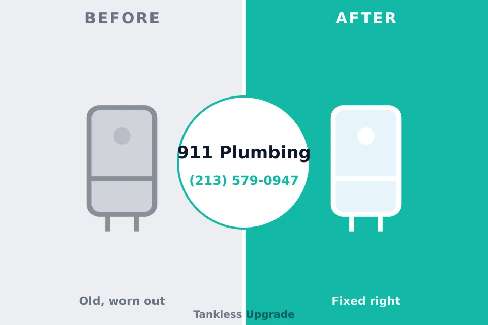 Before and after: plumbing company Hubbard, TX
